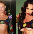 Barriga chapada e muito brilho: Marina Ruy Barbosa abre o Carnaval 2026 com look artesanal já usado por Sabrina Sato; veja fotos.  Foto: Brazilnews, Reprodução/Instagram, @sabrinasato / / Purepeople