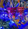 Detalhes em azul em carro da Gaviões da Fiel  Foto: Pedro Garcia / Terra