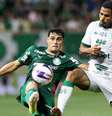 Lucas Evangelista em ação no duelo entre Palmeiras x Guarani pelo Paulistão –  Foto: Cesar Greco/Palmeiras / Jogada10