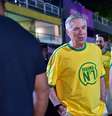 Ancelotti curte carnaval na Sapucaí   Foto: Natália Rampinelli/ AgNews 