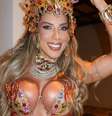 Tati Minerato usa fantasia para desfilar no Rio  Foto: Reprodução | Instagram