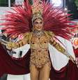 Juliana Paes voltou ao cargo de rainha de bateria da Viradouro   Foto: Douglas Shineidr/Especial para o Terra