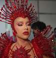 Virginia mostra bastidores do desfile da Grande Rio em live  Foto: Reprodução