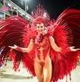 Virginia Fonseca antes de desfile como rainha da Grande Rio  Foto: Leo Franco/AgNews