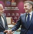 Lula e Macron se encontraram na Índia, onde participam da da Cúpula Mundial de Inteligência Artificial (IA) em 19 de fevereiro de 2026.  Foto: © PR - Ricardo Stucker / RFI