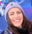 A repórter australiana Danika Mason viralizou ao apresentar embriaguez nos Jogos de Inverno  Foto: Reprodução/Redes Sociais