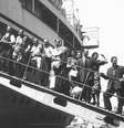 Registro histórico de imigrantes italianos em partida em navio  Foto: ANSA / Ansa - Brasil
