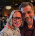 Amy Madigan e Wagner Moura em almoço dos indicados ao Oscar, em foto tirada pelo diretor Kleber Mendonça Filho  Foto: Reprodução/@kleber_mendonca_filho via Instagram / Estadão