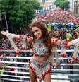 Anitta levou foliões com megabloco ao centro do Rio  Foto: JC Pereira/AgNews