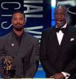 Michael B. Jordan e Delroy Lindo estavam no palco quando insultos foram ouvidos na plateia do Bafta 2026  Foto: @bafta via Youtube / Estadão