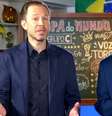 Galvão Bueno e Tiago Leifert se intercalarão em transmissões de jogos da Copa do Mundo pelo SBT –  Foto: Reprodução / SBT  / Jogada10