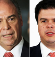 Montagem com fotos do ex-senador Fernando Bezerra Coelho e o filho dele, deputado Fernando Bezerra Coelho Filho (União-PE)  Foto: Montagem: Valter Campanato/Agência Brasil e Wilson Dias/Agência Brasil
