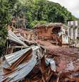 Morro do Cristo, no centro de Juiz de Fora, é alvo de alertas do Cemaden desde 2017  Foto: ANDRE COELHO/EPA/Shutterstock / BBC News Brasil