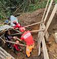 Corpo de Bombeiros atuam em resgate em Ubá após deslizamentos de terra  Foto: Divulgação/CBMMG