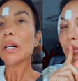 Ivete Sangalo comemora alta hospitalar após desmaio e brinca: 'Maquiagem diferente'  Foto: Reprodução/Instagram