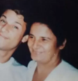 Dinho ao lado da mãe, Célia Alves  Foto: Arquivo pessoal