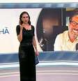 Phelipe Siani na primeira interação com os âncoras Lívia Zanolini e Lúcio Sturm no SBT News  Foto: Reprodução/TV