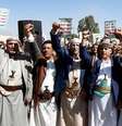 Em 2025, os EUA atingiram mais de mil alvos houthis no Iêmen em uma campanha que tentava encerrar a insurgência que estava bloqueando o comércio marítimo  Foto: Mohammed Hamoud/Getty Images / BBC News Brasil
