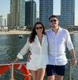 A diretora de marketing Yasmin Castro e seu marido, Lucas Biernath, em Dubai, antes dos ataques dos EUA e de Israel contra o Irã espalhar caos pela região  Foto: Acervo pessoal / BBC News Brasil