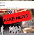 Imagens falsas postadas nas redes sociais afirmam que 560 soldados americanos foram mortos nas últimas 48 horas.  Foto: © Captura de Tela / Fotomontagem / RFI / RFI