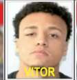 Vitor Hugo Oliveira Simonin, um dos suspeitos foragidos no caso de estupro coletivo contra uma adolescente de 17 anos, em Copacabana, no Rio  Foto: Divulgação/Disque Denúncia RJ