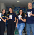 Funcionários da lotérica Sorte Mais Brasil, em Eusébio, no Ceará  Foto: Arquivo Pessoal