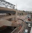 Obras da futura estação Chucri Zaidan, da Linha 17-Ouro, abandonadas em agosto de 2018.  Foto: Nilton Fukuda/Estadão / Estadão