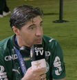 Abel Ferreira se tornou o técnico mais vitorioso da história do Palmeiras  Foto: Reprodução/CazeTV