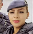 A policial militar Gisele Santana, de 32 anos, foi encontrada morta no apartamento em que vivia com o marido, o tenente-coronel da PM Geraldo Leite Rosa Neto, de 53 anos  Foto: Reprodução/TV Globo