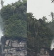 Fenômeno faz parecer que cachoeira está subindo  Foto: Reprodução/Instagram/junioraguiar143/