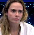 Ana Paula Renault chora e admite ‘tensão’ antes de Babu Santana ser eliminado  Foto: Reprodução/TV Globo