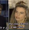 Donald Trump durante entrevista à Bruna Lombardi  Foto: Reprodução