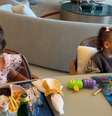 Neymar exibe “almoço de princesas” de Mavie e Helena  Foto: Reprodução/Instagram / Contigo