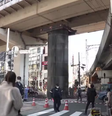 Estrutura gigante 'surgiu' em via na cidade de Osaka  Foto: Nippon Television Network Corp.