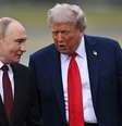 Trump e Putin durante conversas no Alasca em 2025  Foto: ANSA / Ansa - Brasil
