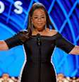 Oprah Winfrey, aos 72 anos, sobre emagrecer mais de 20 kg: 'Faço minha última refeição às 16 horas e bebo quase quatro litros de água por dia'.  Foto: Getty Images / Purepeople