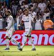 Neymar comemora gol contra o Inter  Foto: MARCUS VINICCIUS/MYPHOTO PRESS/ESTADÃO CONTEÚDO