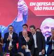 Lula elogiou Alckmin em evento de lançamento de Fernando Haddad como pré-candidato ao governo de São Paulo  Foto: Daniel Teixeira/Estadão / Estadão