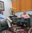O senador Aécio Neves com o ex-presidente Michel Temer em encontro nesta sexta-feira, 20.  Foto: Reprodução/@aecionevesoficial / Estadão
