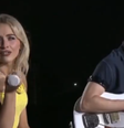 Lollapalooza 2026: ‘O que é gostosa?’, pergunta Sabrina Carpenter ao público  Foto: Reprodução/Multishow