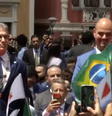 Zema e Simões na cerimônia de transferência de posse ao governo de Minas Gerais  Foto: Reprodução/Youtube