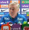 Ancelotti em entrevista coletiva nos EUA antes do amistoso com a França – Reprodução de vídeo  Foto: Jogada10
