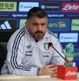 Gennaro Gattuso, que deixou o comando da seleção italiana de futebol após ser eliminado na repescagem europeia para a Copa do Mundo de 2026.  Foto: Divulgação/FIGC / Estadão