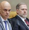 Moraes ao lado de Toffoli  Foto: Rosinei Coutinho/STF / BBC News Brasil