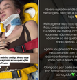 Ex-Chiquititas Anna Livya sofre acidente de moto: ‘Me quebrei um pouquinho’  Foto: Reprodução/Instagram