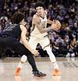 Gui Santos anotou 31 pontos para o Golden State Warriors e foi cestinha de uma partida da NBA pela primeira vez na carreira  Foto: Getty Images