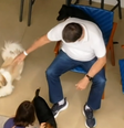 Bolsonaro chega em casa após receber alta e é flagrado com Michelle brincando com cachorros  Foto: Reprodução/GloboNews