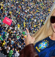 Virginia é ovacionada por fãs em estádio  Foto: Reprodução/Instagram