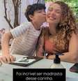 Ana Souza com o enteado Chico Antunes  Foto: Reprodução/Instagram