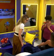 Momento em que Samira é acusada de agredir Milena  Foto: Reprodução/Globo